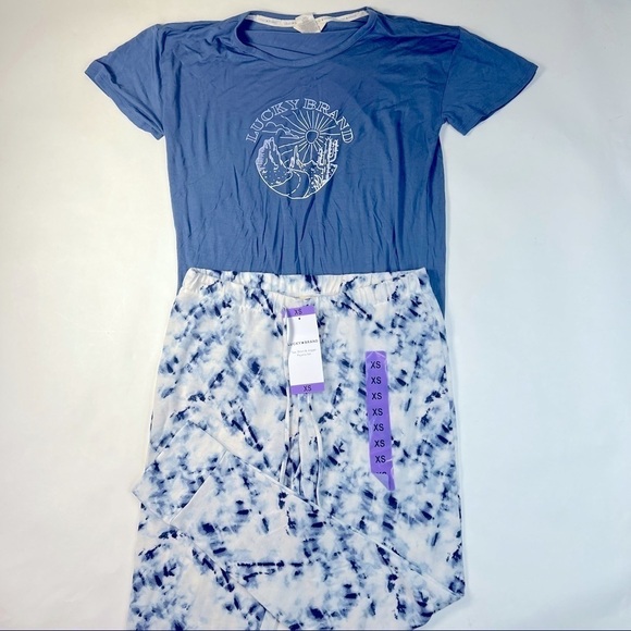 NWT Lucky Brand 2 Pieces Pajama Set - Picture 1 of 5